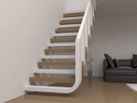 modern wood staircase