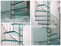 modern glass spiral stair - sitssminox-s-1