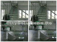 stainless steel glass stair - sivctssmtr-l