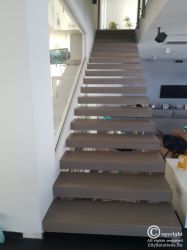 interior stairs with floating steps