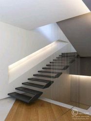 suspended steps with cable railing